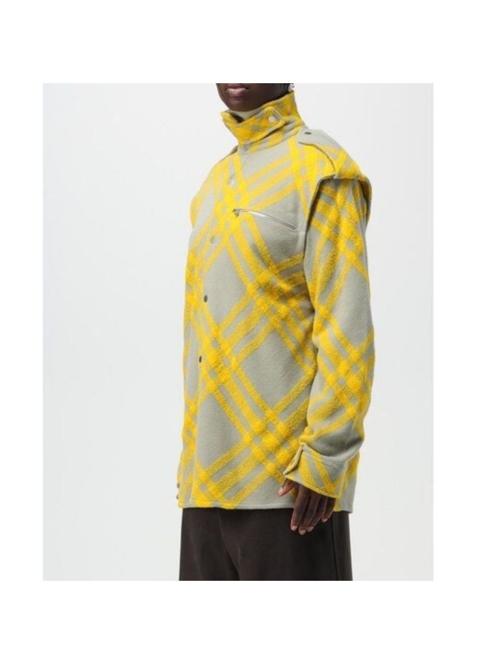 Burberry Check Plaid Pattern Wool Blend Jacket, Size 8 - Picture 4 of 16